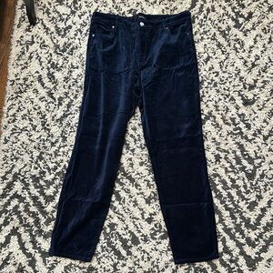 Well Worn Blue Ankle Cropped Pants